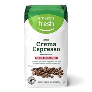 Amazon Fresh Bold Crema Espresso, Whole Bean, 1 kg