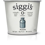 Siggis Strained Non-Fat Yogurt, Plain, 150g (Pack of 12)