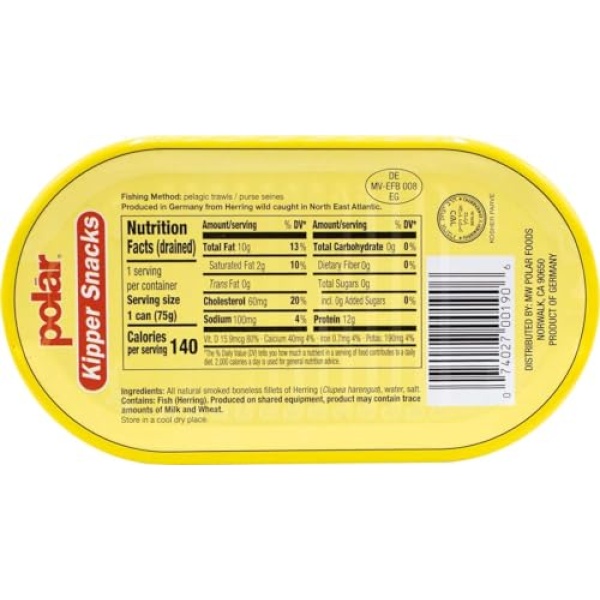 MW Polar Herring, Kipper Snacks, 100g, Pack of 12