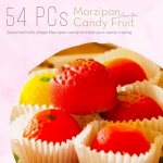 Marzipan Candy Fruit Assorted Shapes Gift Box 54 PCs