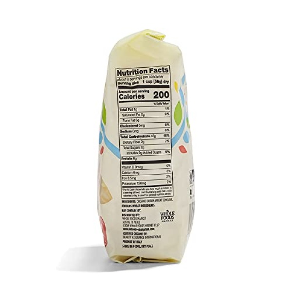 365 by Whole Foods Market, Organic Fusilli Pasta, 454g