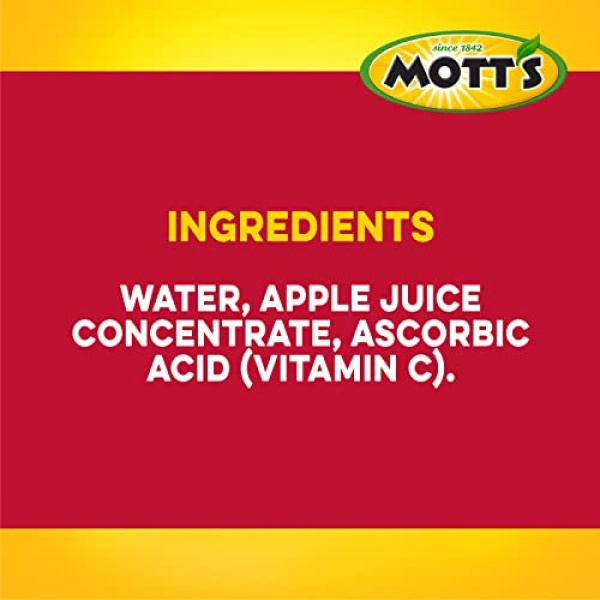 Mott's 100% Original Apple Juice, 240ml Bottles, 24 Count