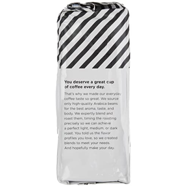 Amazon Fresh Decaf Colombia Ground Coffee, Medium Roast, 340g