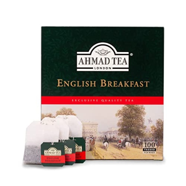 Ahmad English Breakfast Black Tea, 100 Teabags