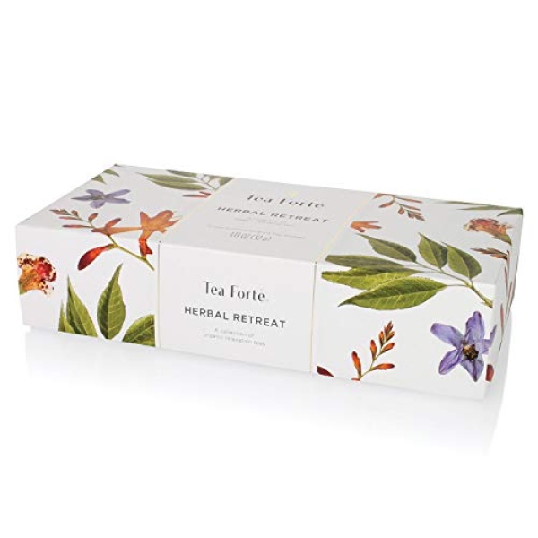 Tea Forte Herbal Retreat Citrus Fruit Tea Sampler, 10ct