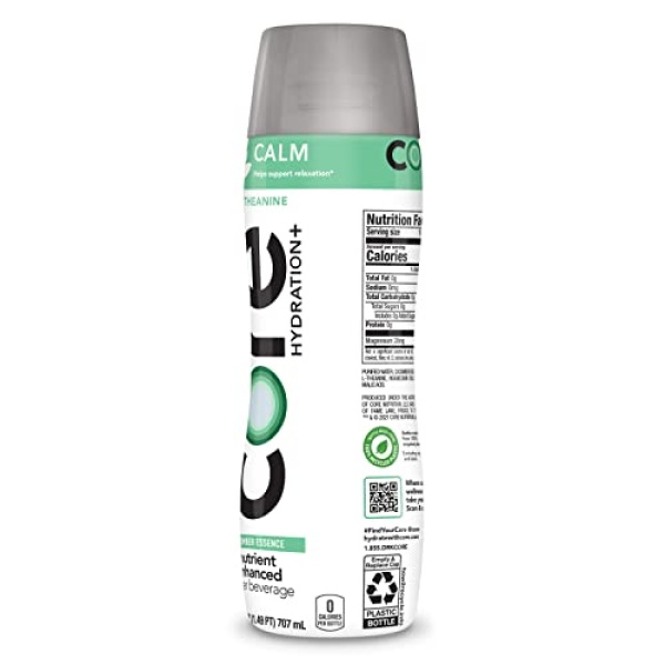 CORE Hydration+ Calm, Cucumber Essence Water, 700ml (12 Pack)