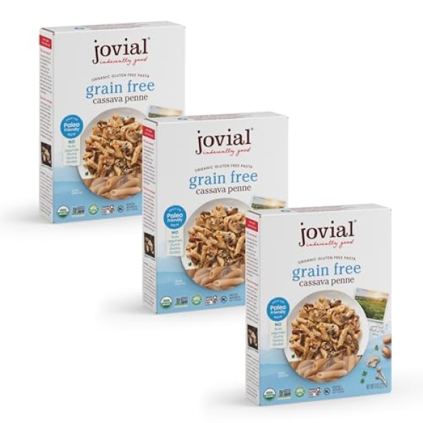 Jovial Grain-Free Cassava Penne, Organic, 3 Pack (227g)