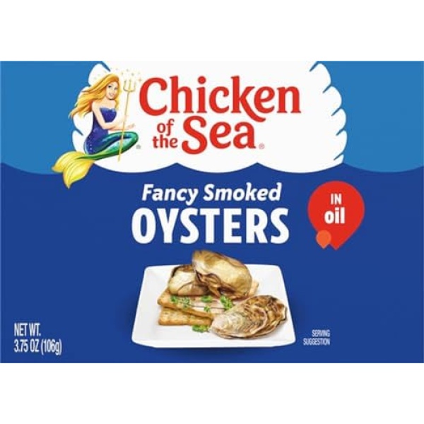 Chicken of the Sea Smoked Oysters in Oil, 106g Can
