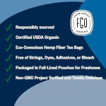 FGO Organic Black Tea, Eco Tea Bags, 100 Count