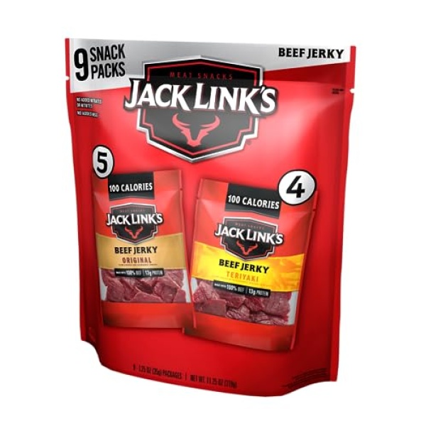 Jack Link's Beef Jerky Variety - Original & Teriyaki, 9x35g