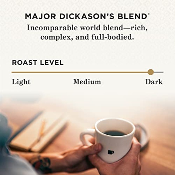 Peet's Dark Roast Whole Bean Coffee - Major Dickason's 510g