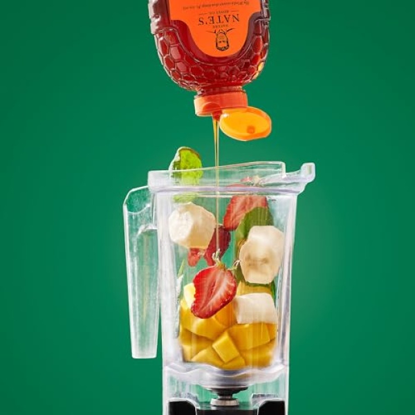 Nate's Pure Raw Honey - Award-Winning Taste, 907g Squeeze Bottle