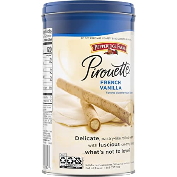 Pepperidge Farm French Vanilla Crème Wafers, 382g Tin