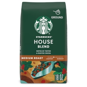 Starbucks Medium Roast House Blend Coffee, 510g Bag