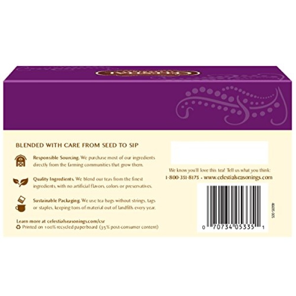 Celestial Wild Berry Zinger Herbal Tea, 20 Bags
