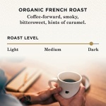 Peet's Organic French Roast Ground Coffee 510g Bag