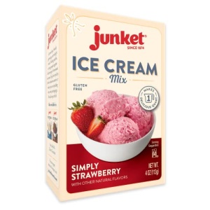 Junket Ice Cream Mix Simply Strawberry, 113g (Pack of 1)