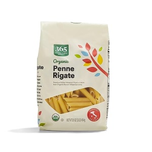 365 Organic Penne Rigate, 454g