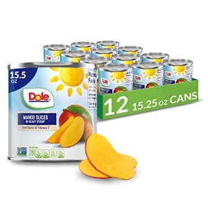 Dole Canned Mango Slices in Syrup, 440g, 12 Count