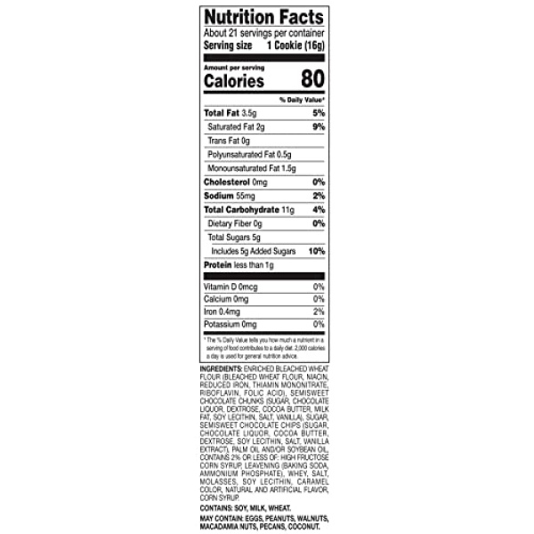 Happy Belly Chunky Chocolate Chip Cookies, 333g (Pack of 1)