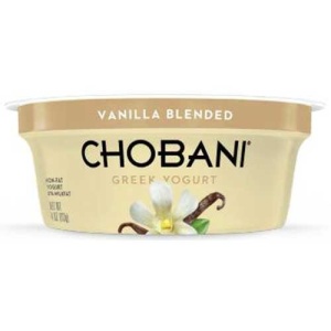 Chobani Vanilla Greek Yogurt, 113g -- 12 per case.
