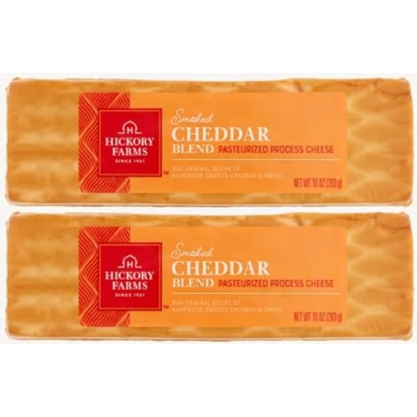 285g Hickory Farms Smoked Cheddar Blend, 2-Pack