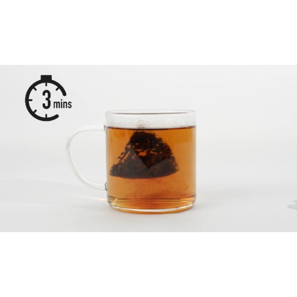 Teatulia Organic Black Tea (50 Pyramid Bags) | Compostable