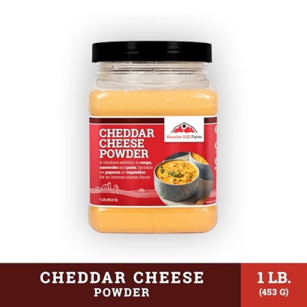 Hoosier Hill Farm Cheddar Cheese Powder, 454g