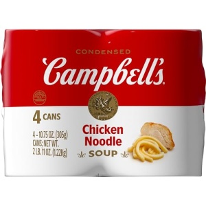 Campbell's Condensed Chicken Noodle Soup, 305g (4-Pack)