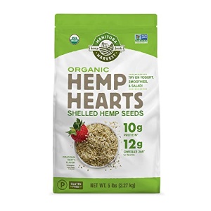 Organic Hemp Seeds, 2.27 kg, 10g Protein, 12g Omega 3&6 per Srv