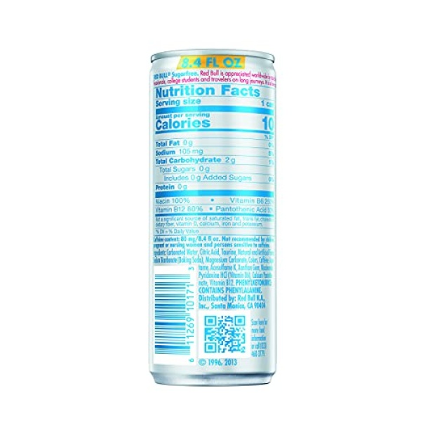 Red Bull Sugar Free Energy Drink, 250ml, 24 Cans