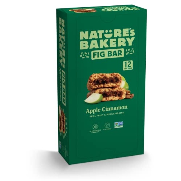Nature's Bakery Whole Wheat Fig Bars, Apple Cinnamon, 12 Twin Packs