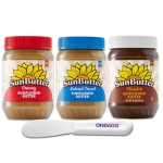 Sunbutter Variety Pack 3 Jars (Creamy, Crunch, Choco) + Spreader