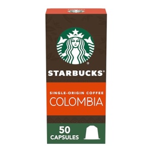 Starbucks Nespresso Colombia Coffee, 50 Capsules