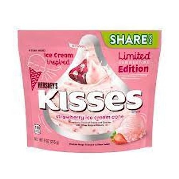 Hershey's Strawberry Ice Cream Cone Kisses - 255g Bag