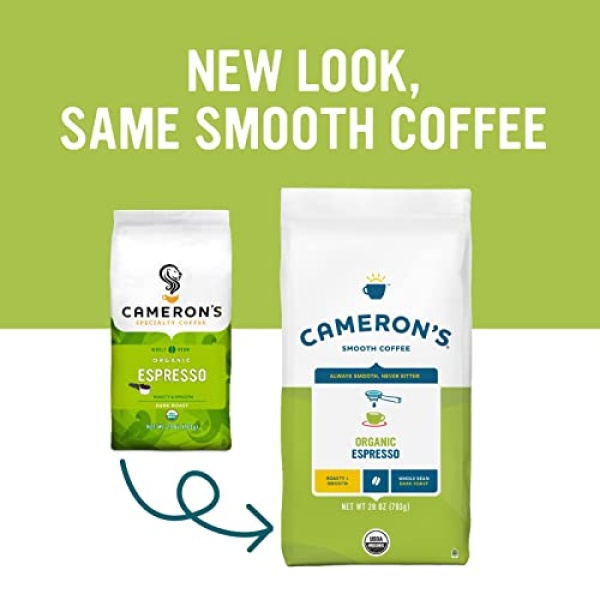 Cameron's Organic Espresso Whole Bean Coffee, 793g
