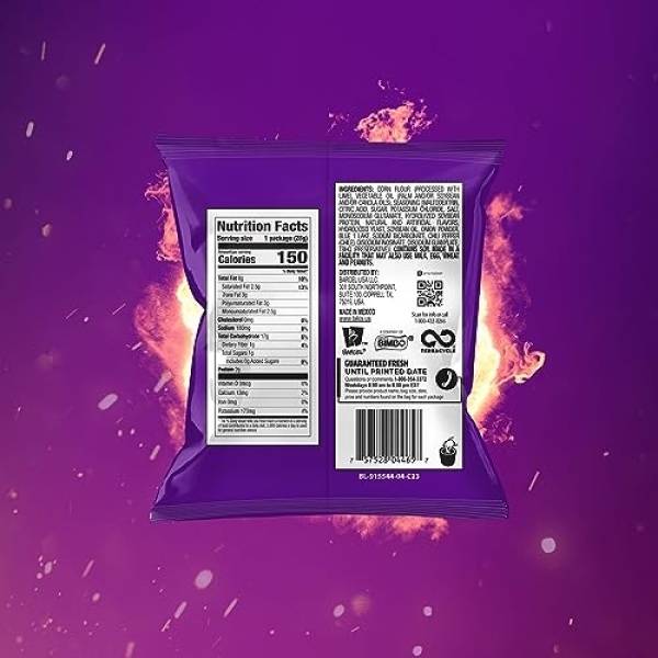 Takis Blue Heat 40 pc / 28 g Multipack, Spicy Chips