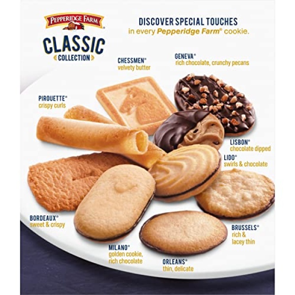Pepperidge Farm Cookies Classic Collection, 375g Box