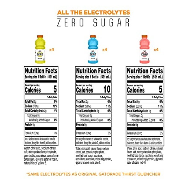 Gatorade Variety Pack, 591ml Bottles, 12 Pack