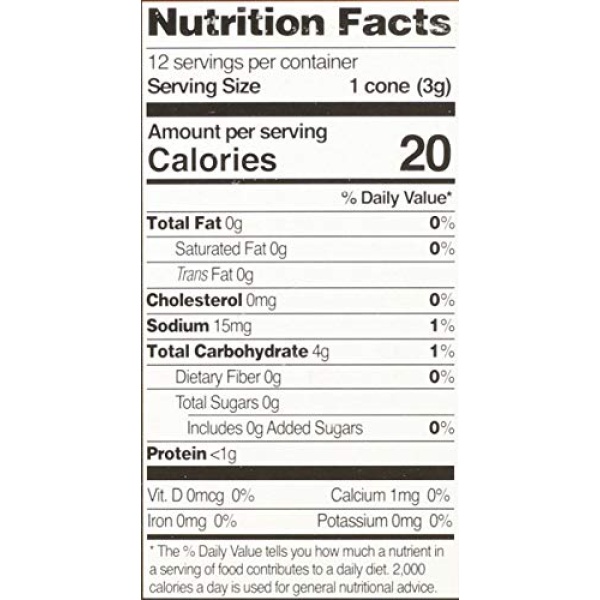 LETS DO Organic Ice Cream Cones 12 Count, 34g