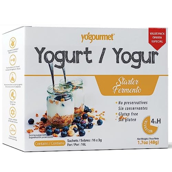 Yogourmet Yogurt Starter (16 Pack) - 3 g Sachets
