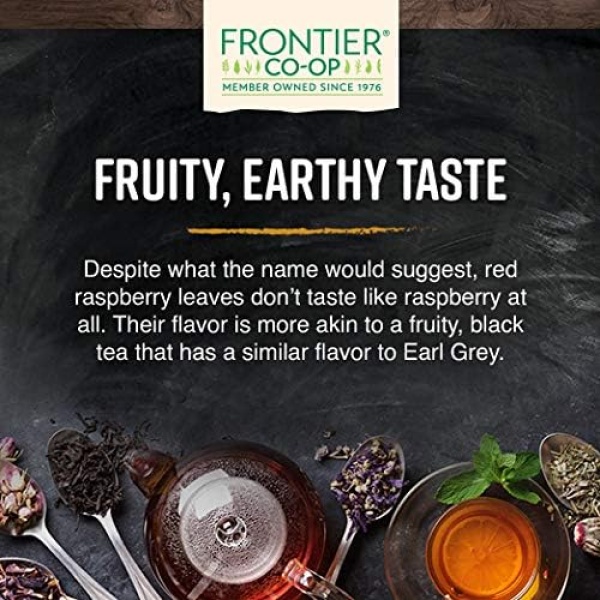 Frontier Organic Red Raspberry Leaf Herbal, 454g, Non-GMO