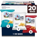 Cape Cod Potato Chips Variety Pack, 28g (Pack of 20)
