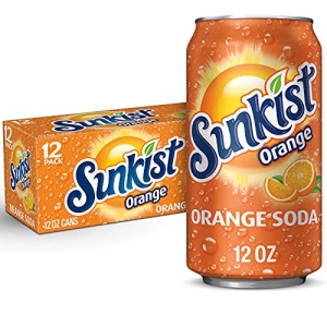 Sunkist Orange Soda, 355 ml (Pack of 12)