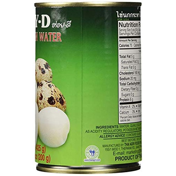 Aroy-D Quail Eggs, 425g, 2-Pack