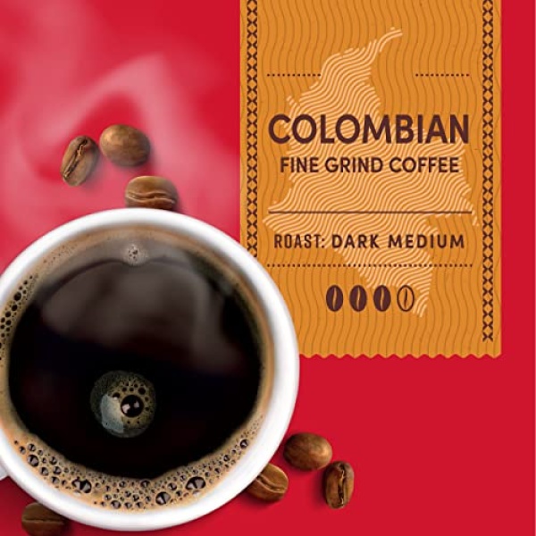 Tim Hortons Colombian Medium-Dark Roast Coffee, 340g Bag