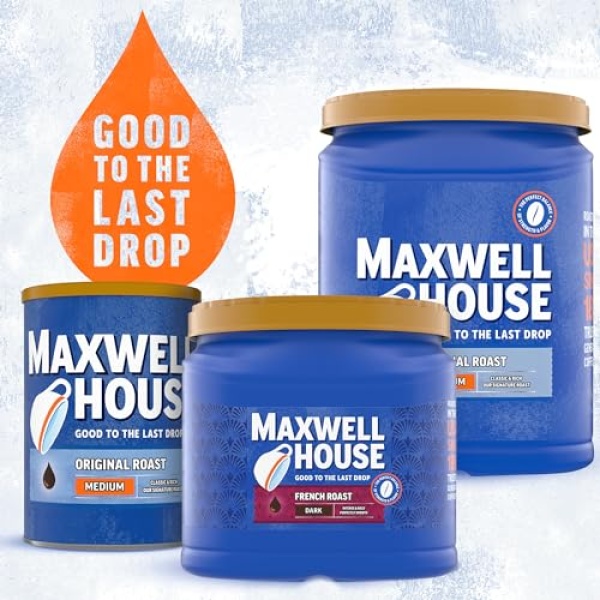 Maxwell House French Roast Dark Coffee (725g Canister)