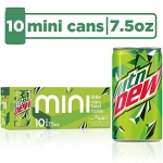 Mountain Dew Soda, Mini Cans, 222 mL (Pack of 10)