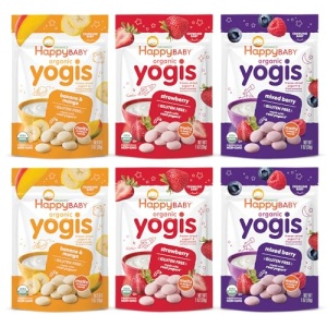 Happy Baby Organics Yogis, 3 Flavor Variety Pack, 28g