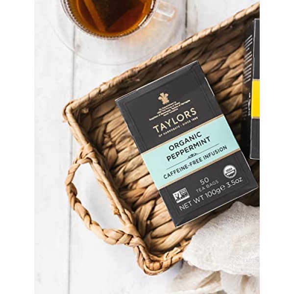 Taylors Organic Peppermint Tea, 50 Bags